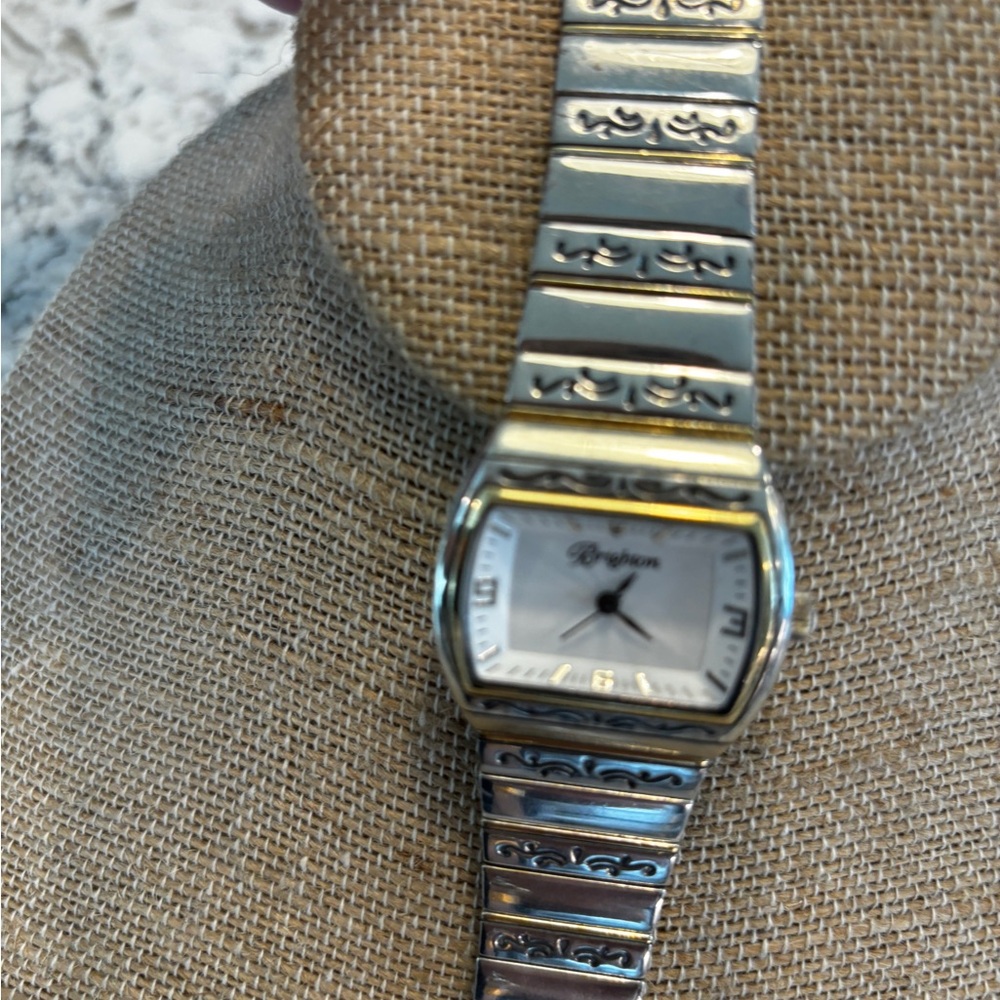 Brighton'' Lausanne'' Fancy Scroll Silver Tone Watch  New Battery